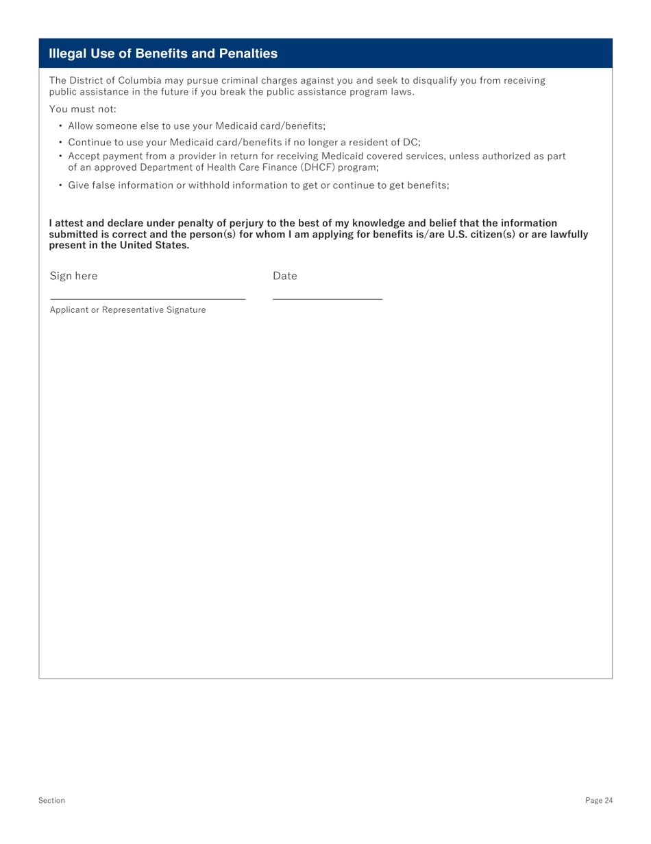 Conversion Change Report Form - Washington, D.C., Page 24
