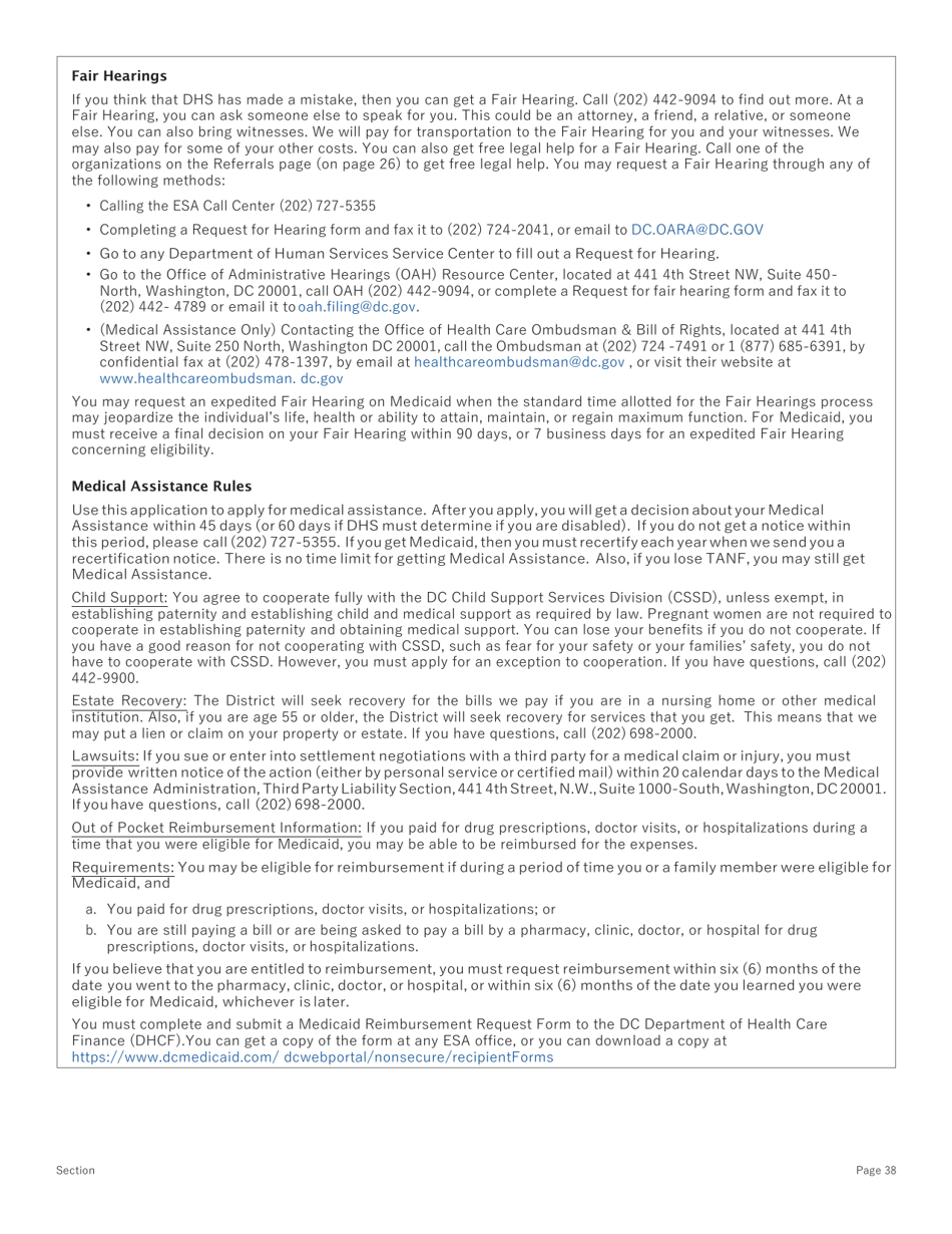 Conversion Change Report Form - Washington, D.C., Page 38