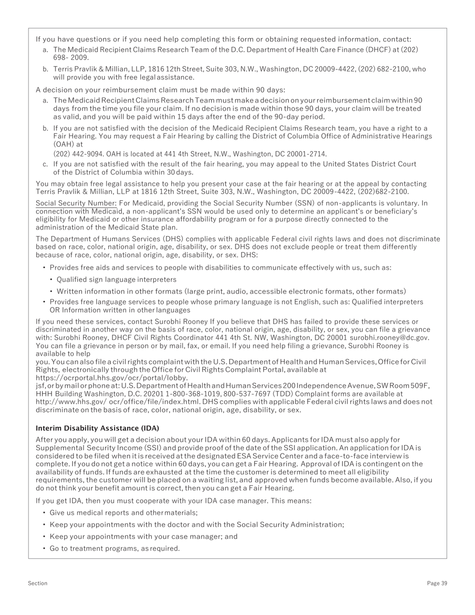 Conversion Change Report Form - Washington, D.C., Page 39
