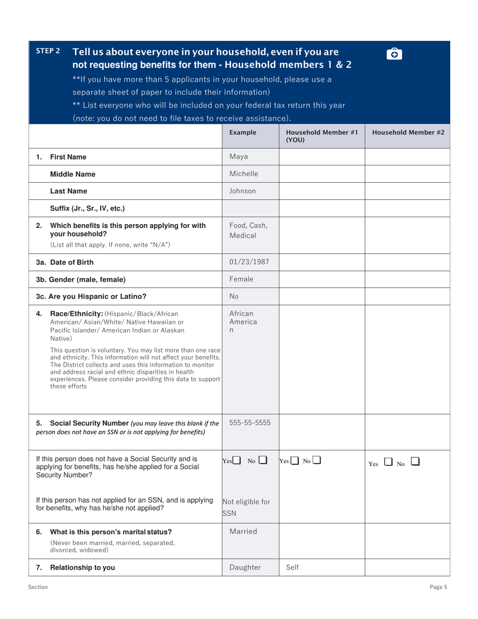 Conversion Change Report Form - Washington, D.C., Page 5