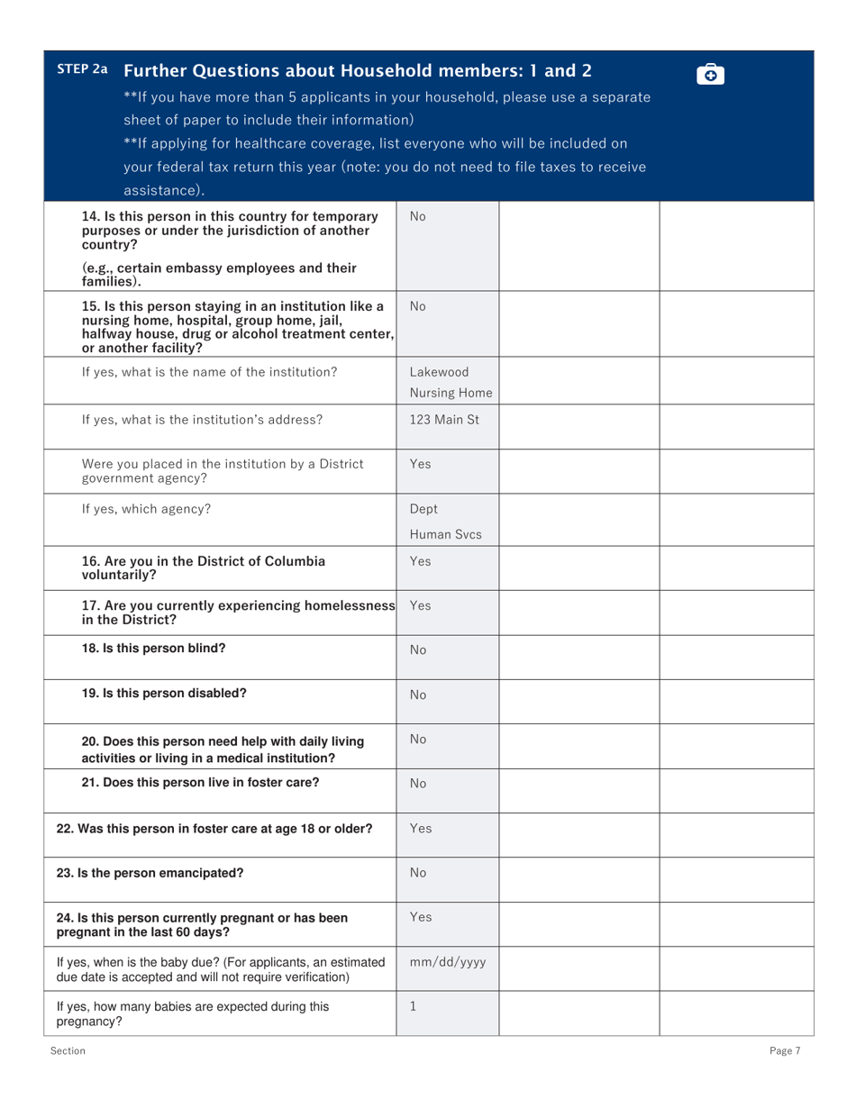 Conversion Change Report Form - Washington, D.C., Page 7
