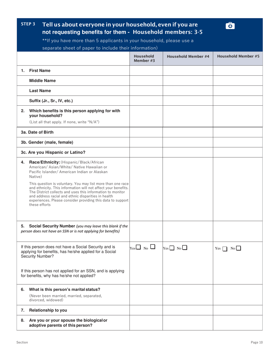 Conversion Renewal Form - Washington, D.C., Page 10