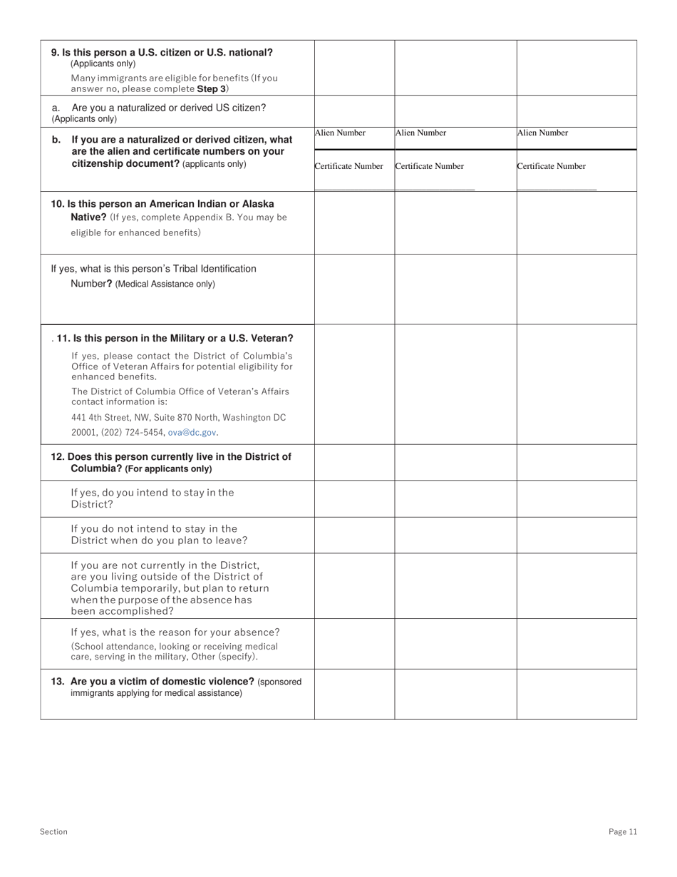 Conversion Renewal Form - Washington, D.C., Page 11