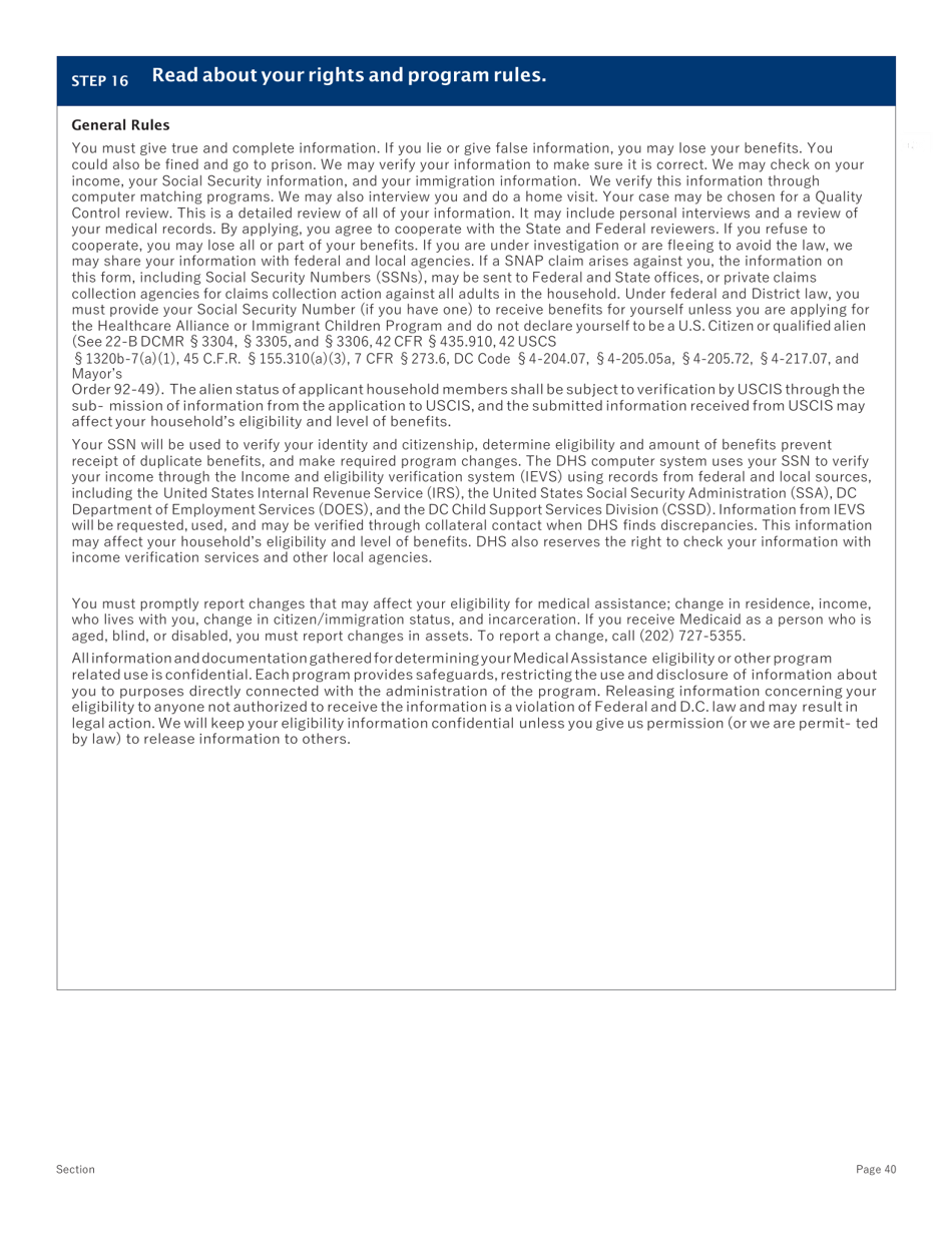 Conversion Renewal Form - Washington, D.C., Page 40