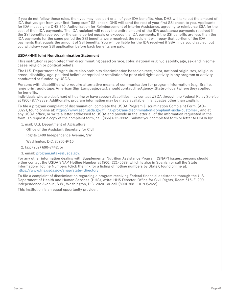 Conversion Renewal Form - Washington, D.C., Page 44