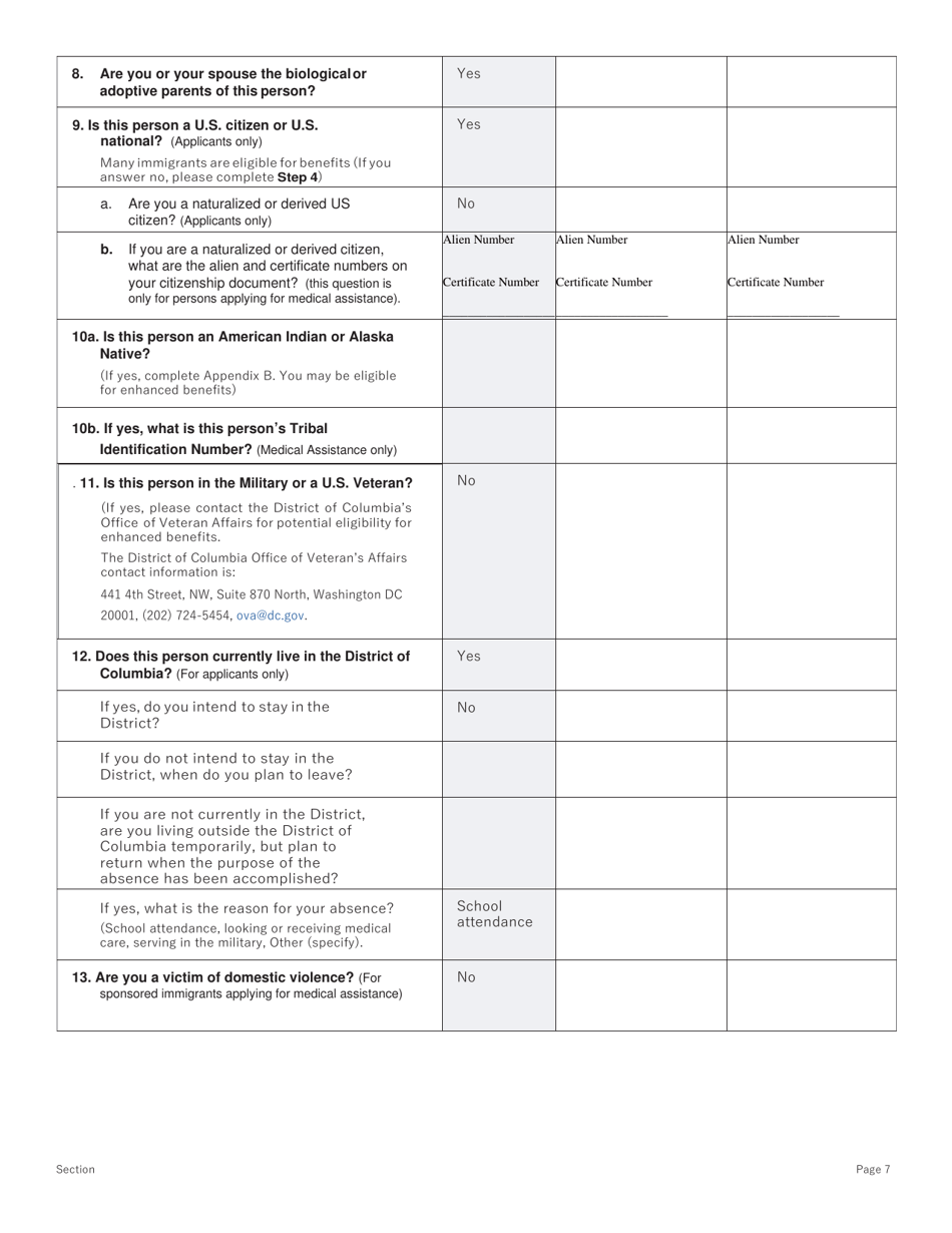 Conversion Renewal Form - Washington, D.C., Page 7