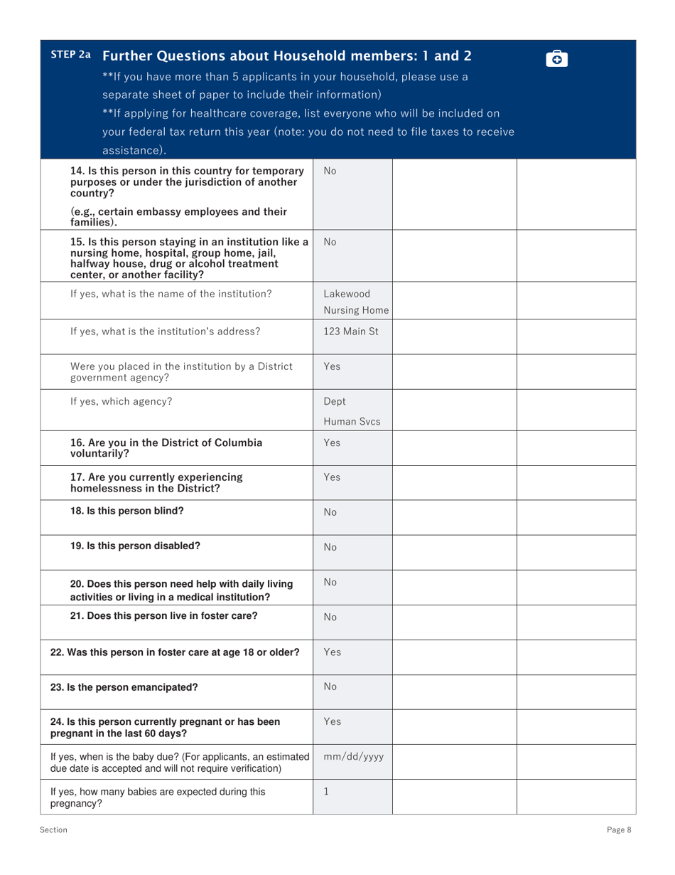 Conversion Renewal Form - Washington, D.C., Page 8