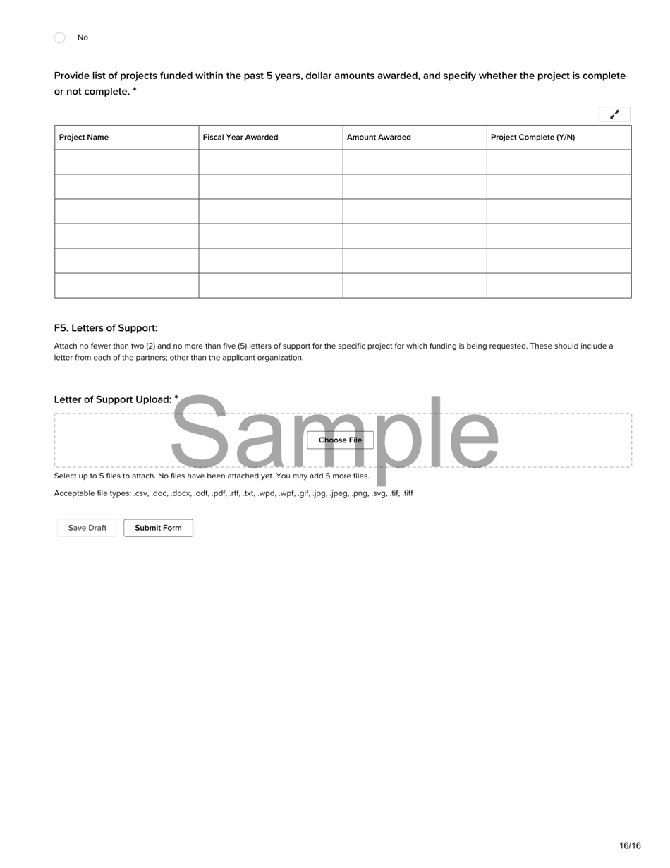 Non-motorized Trail Grant Application - Recreational Trails Program (Rtp) - Sample - Utah, Page 16