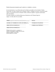 Respuesta a Demanda De Divorcio Absoluto - Washington, D.C. (Spanish), Page 3