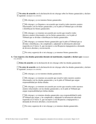 Respuesta Impugnatoria a La Demanda De Divorcio Absoluto Y Reconvencion - Washington, D.C. (Spanish), Page 3