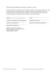 Respuesta De Consentimiento a Demanda De Anulacion De Matrimonio - Washington, D.C. (Spanish), Page 6