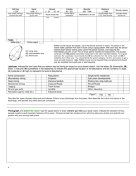 Level 1 Survey Data Sheet - West Virginia, Page 4