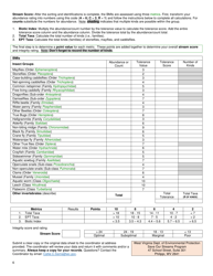 Level 1 Survey Data Sheet - West Virginia, Page 6