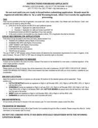 Application for Wyoming Stock Brand - Wyoming, Page 2