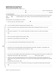 Instructions for Form CC-1602 Deposition of Witness to Prove Holographic Will - Virginia, Page 2