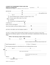 Instructions for Form CC-1610 Consent of Nonresident Fiduciary for Service of Process - Virginia, Page 2