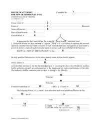 Instructions for Form CC-1619 Power of Attorney for New or Additional Bond - Virginia, Page 2