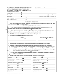 Instructions for Form CC-1681 Statement in Lieu of Settlement of Account for Decedent&#039;s Estate Pursuant to VA. Code 64.2-1314 - Virginia, Page 2