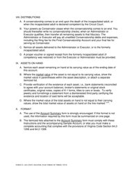 Instructions for Form CC-1682 Account for Incapacitated Adult - Virginia, Page 3