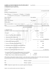 Instructions for Form CC-1682 Account for Incapacitated Adult - Virginia, Page 4