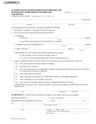 Form CC-1406 Acceptance/Waiver of Service of Process and Waiver of Future Service of Process and Notice - Virginia