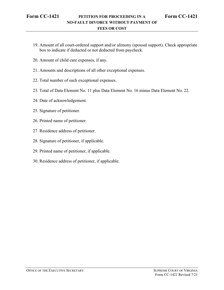Download Instructions For Form CC 1421 Petition For Proceeding In A No download-instructions-for-form-cc-1421-petition-for-proceeding-in-a-no