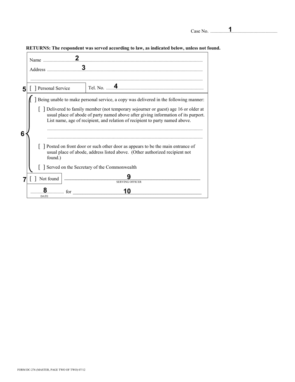 Instructions for Form DC-276 Petition and Order for Approval of Jail Fees Payment Agreement - Virginia, Page 4