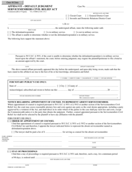 Document preview: Form DC-418 Affidavit - Default Judgment Servicemembers Civil Relief Act - Virginia
