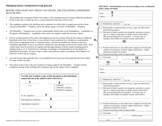 Instructions for Form DC-429 Tenant&#039;s Assertion and Complaint - Virginia, Page 4