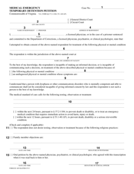 Instructions for Form DC-489 Medical Emergency Temporary Detention Petition - Virginia, Page 2