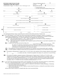 Instructions for Form DC-4001 Petition for Involuntary Admission for Treatment - Virginia, Page 2