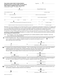 Instructions for Form DC-4022 Tracking Document for Sending or Receiving Mandatory Outpatient Treatment Order Upon Transfer - Virginia, Page 2