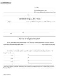 Document preview: Form DC-91 Order of Disqualification - Virginia