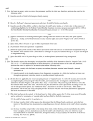 Form DC-556 Petition for Permanency Planning Hearing - Virginia, Page 2