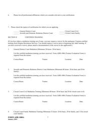 Form ADR-1000A Application for Mediator Certification - Virginia, Page 2