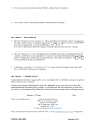 Form ADR-2001 Trainer Application for Continuing Mediator Education (Cme) Course Certification - Virginia, Page 2