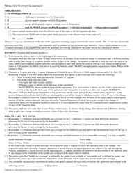 Form DC-631 Mediation Support Agreement - Virginia, Page 2