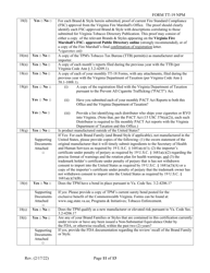 Form TT-19-NPM Certification Application for Non-participating Tobacco Product Manufacturers (Npm) - Virginia, Page 11