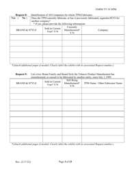 Form TT-19-NPM Certification Application for Non-participating Tobacco Product Manufacturers (Npm) - Virginia, Page 3