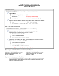 Form DLCA CPA120 Application for Reinstatement of Delinquent License - Virgin Islands