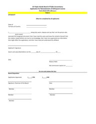 Form DLCA CPA120 Application for Reinstatement of Delinquent License - Virgin Islands, Page 4