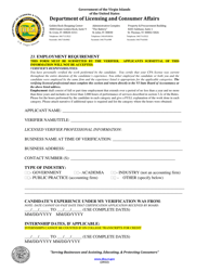 Certified Public Accountant Application for Examination and Initial Licensure - Virgin Islands, Page 4