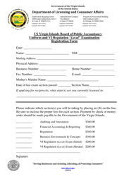 Certified Public Accountant Application for Examination and Initial Licensure - Virgin Islands, Page 7