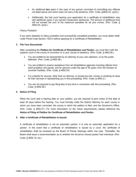 Form 1 Petition for Certificate of Rehabilitation and Pardon - California, Page 2