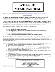 Document preview: Form FL-01 At-Issue Memorandum - County of Sutter, California