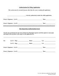 Lot Line Adjustment Application - Town of Patterson, New York, Page 4