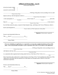 Lot Line Adjustment Application - Town of Patterson, New York, Page 5