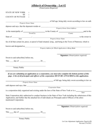 Lot Line Adjustment Application - Town of Patterson, New York, Page 6
