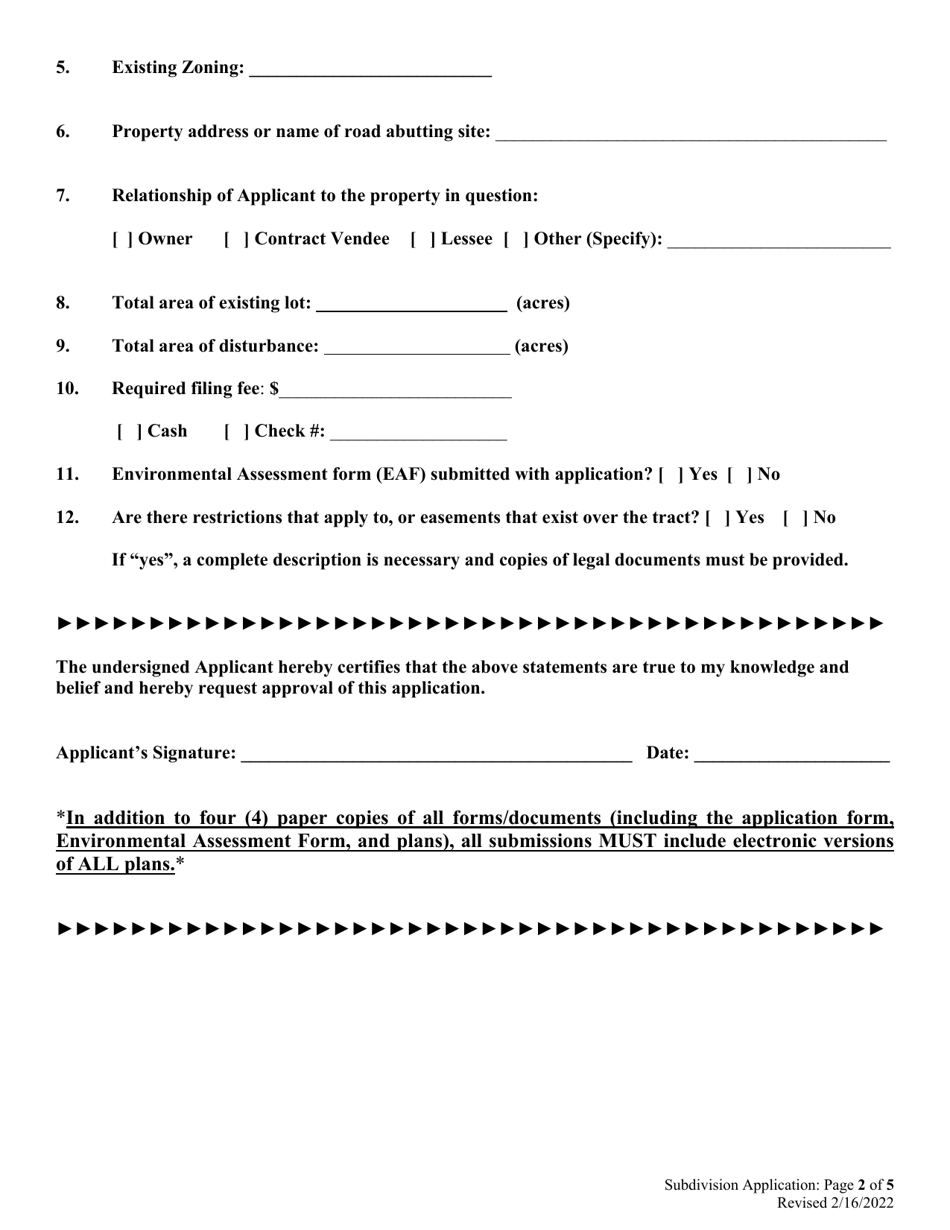 Stormwater, Soil Erosion, and Sediment Control Application - Town of Patterson, New York, Page 2