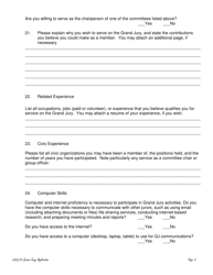 Prospective County Grand Jury Nominee Application - County of Placer, California, Page 4